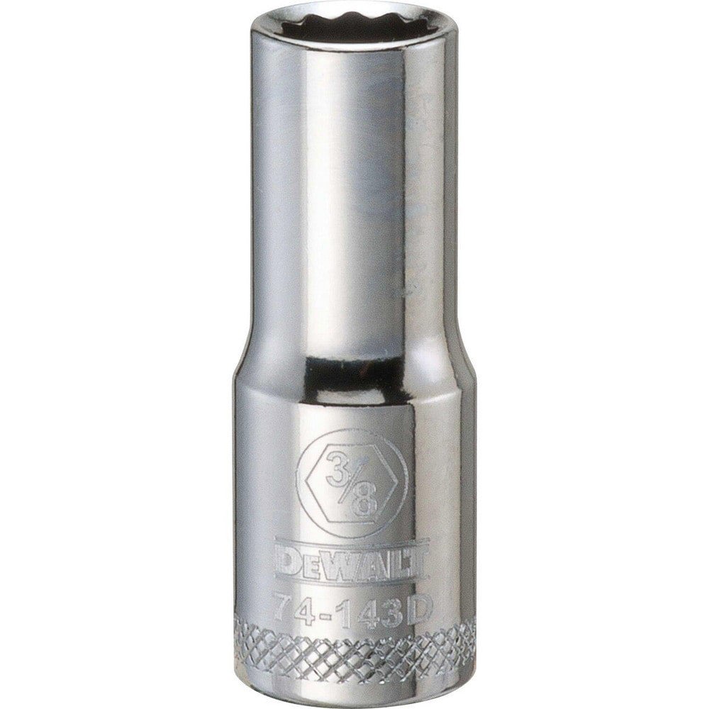 Hand Sockets; Socket Type: Deep ; Socket Size (Inch): 3/8 ; Drive Size: 3/8 ; Drive Style: Hex ; Number Of Points: 12 ; Overall Length (Inch): 1-25/32
