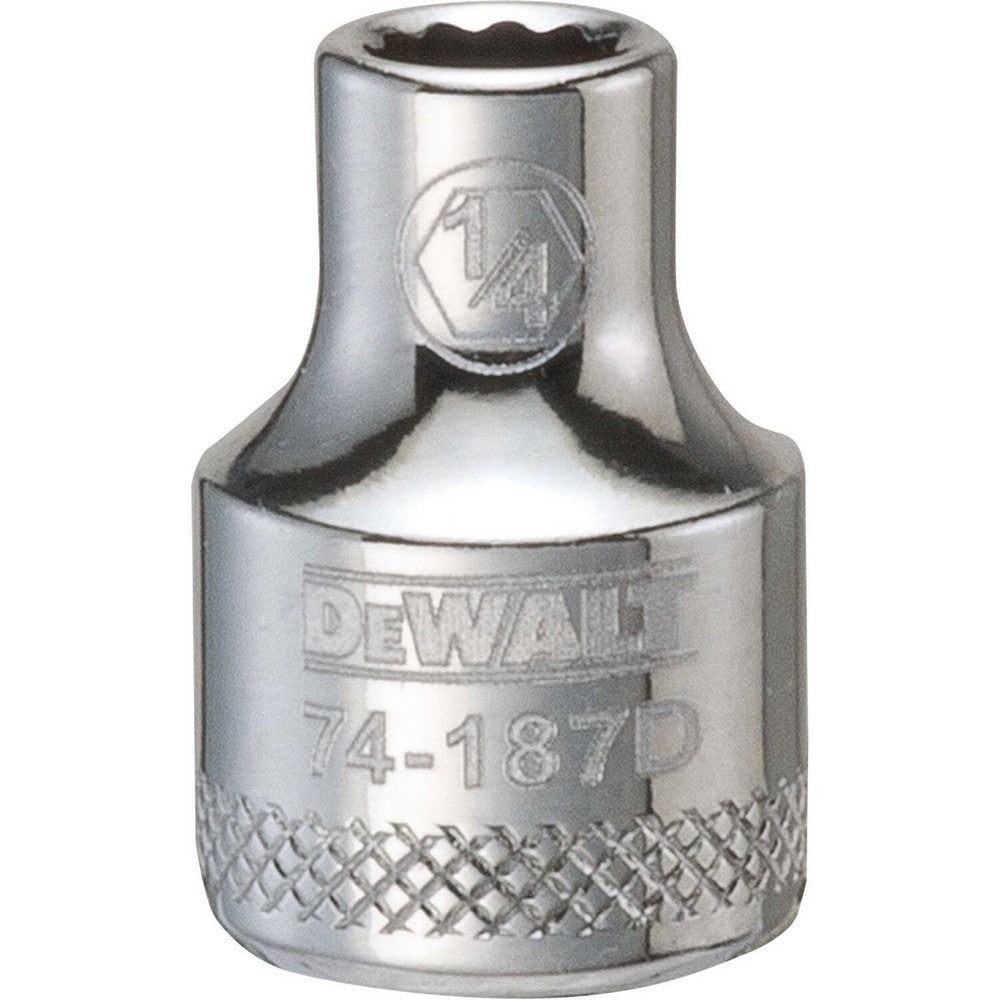 Hand Sockets; Socket Type: Standard ; Socket Size (Inch): 1/4 ; Drive Size: 3/8 ; Drive Style: Hex ; Number Of Points: 12 ; Overall Length (Inch): 1