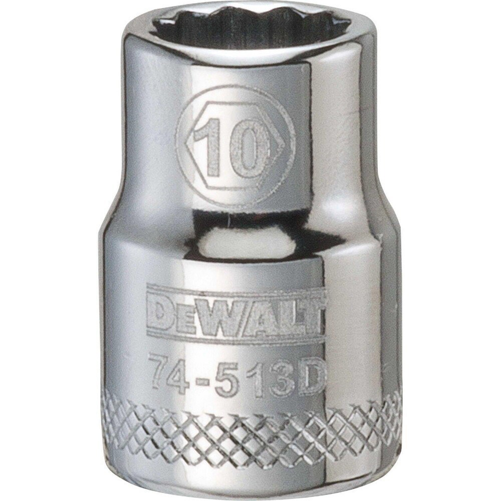 Hand Sockets; Socket Type: Standard ; Socket Size (mm): 10.00 ; Drive Size: 3/8 ; Drive Style: Hex ; Number Of Points: 12 ; Overall Length (Inch): 1