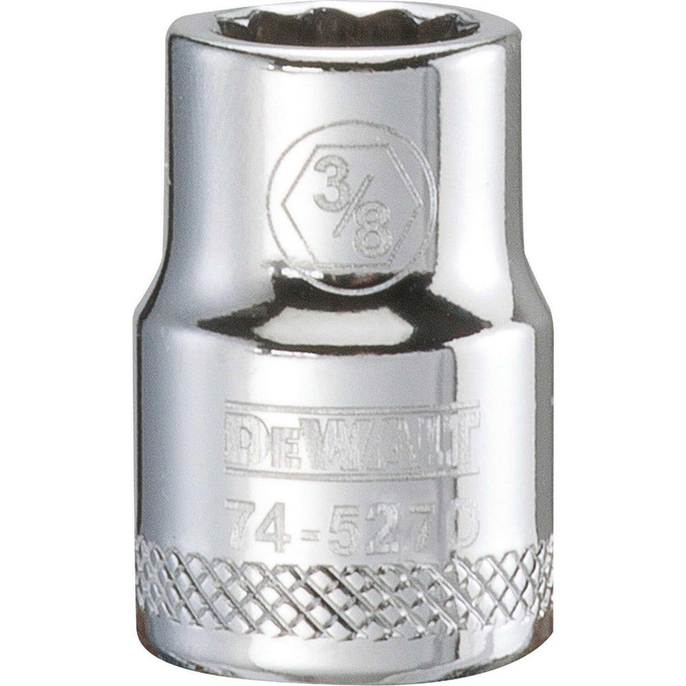 Hand Sockets; Socket Type: Standard ; Socket Size (Inch): 3/8 ; Drive Size: 3/8 ; Drive Style: Hex ; Number Of Points: 12 ; Overall Length (Inch): 1