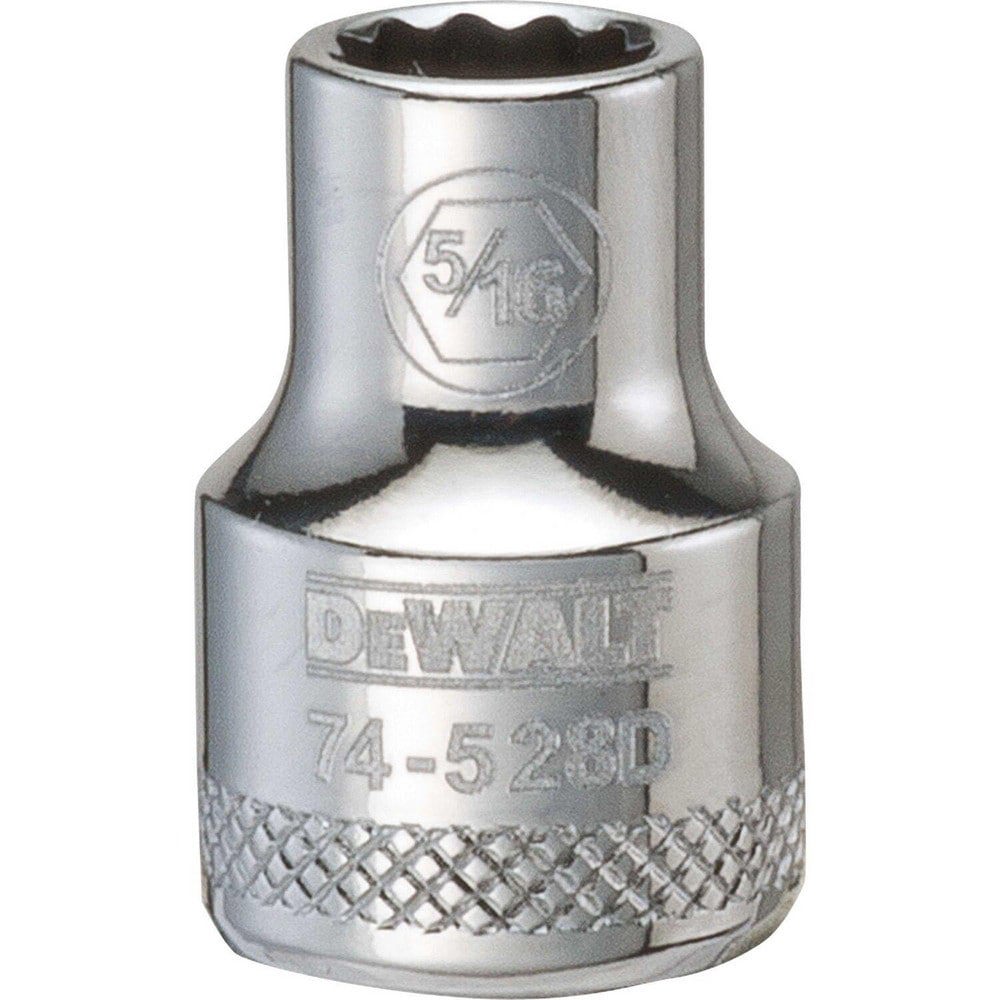 Hand Sockets; Socket Type: Standard ; Socket Size (Inch): 5/16 ; Drive Size: 3/8 ; Drive Style: Hex ; Number Of Points: 12 ; Overall Length (Inch): 1