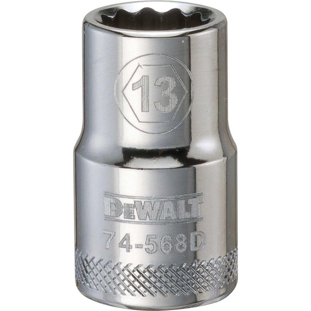 Hand Sockets; Socket Type: Standard ; Socket Size (mm): 13.00 ; Drive Size: 1/2 ; Drive Style: Hex ; Number Of Points: 12 ; Overall Length (Inch): 1-1/2
