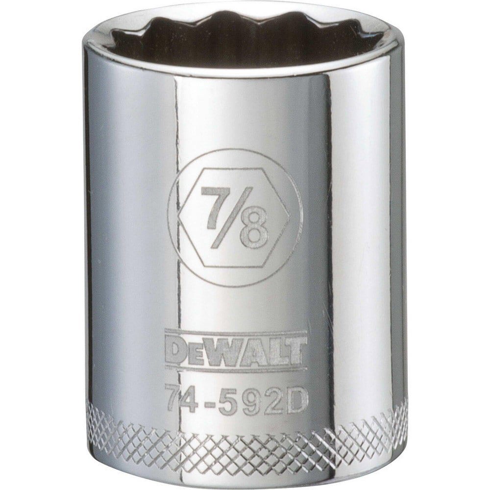 Hand Sockets; Socket Type: Standard ; Socket Size (Inch): 7/8 ; Drive Size: 1/2 ; Drive Style: Hex ; Number Of Points: 12 ; Overall Length (Inch): 1-1/2