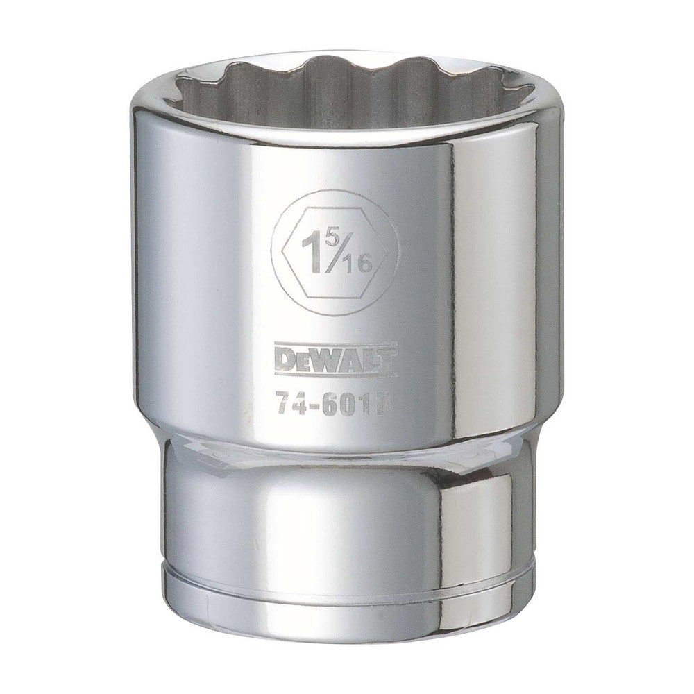 Hand Sockets; Socket Type: Standard ; Socket Size (Inch): 1-5/16 ; Drive Size: 3/4 ; Drive Style: Hex ; Number Of Points: 12 ; Overall Length (Inch): 1-5/16