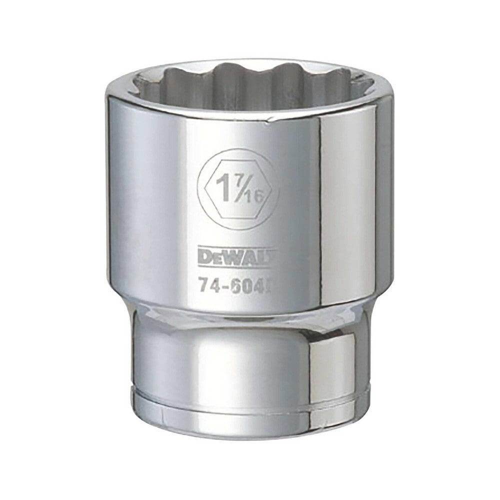 Hand Sockets; Socket Type: Standard ; Socket Size (Inch): 1-7/16 ; Drive Size: 3/4 ; Drive Style: Hex ; Number Of Points: 12 ; Overall Length (Inch): 2-9/32