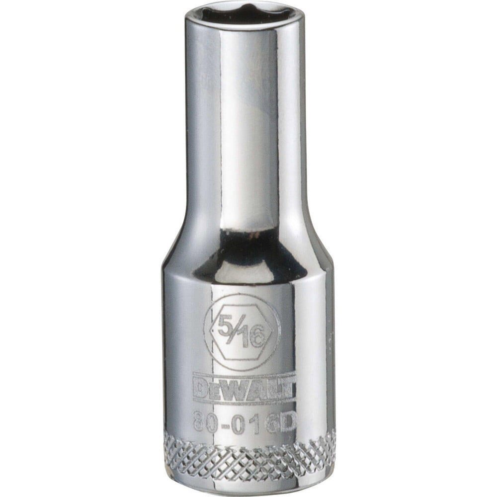 Hand Sockets; Socket Type: Deep ; Socket Size (Inch): 5/16 ; Drive Size: 3/8 ; Drive Style: Hex ; Number Of Points: 6 ; Overall Length (Inch): 2-1/2