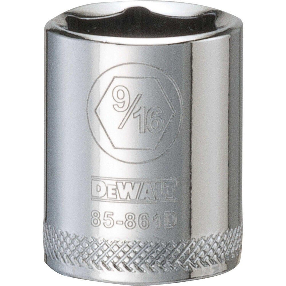 Hand Sockets; Socket Type: Standard ; Socket Size (Inch): 9/16 ; Drive Size: 1/4 ; Drive Style: Hex ; Number Of Points: 6 ; Overall Length (Inch): 31/32