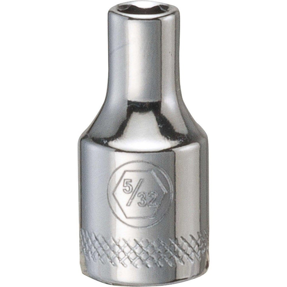 Hand Sockets; Socket Type: Standard ; Socket Size (Inch): 5/32 ; Drive Size: 1/4 ; Drive Style: Hex ; Number Of Points: 6 ; Overall Length (Inch): 31/32