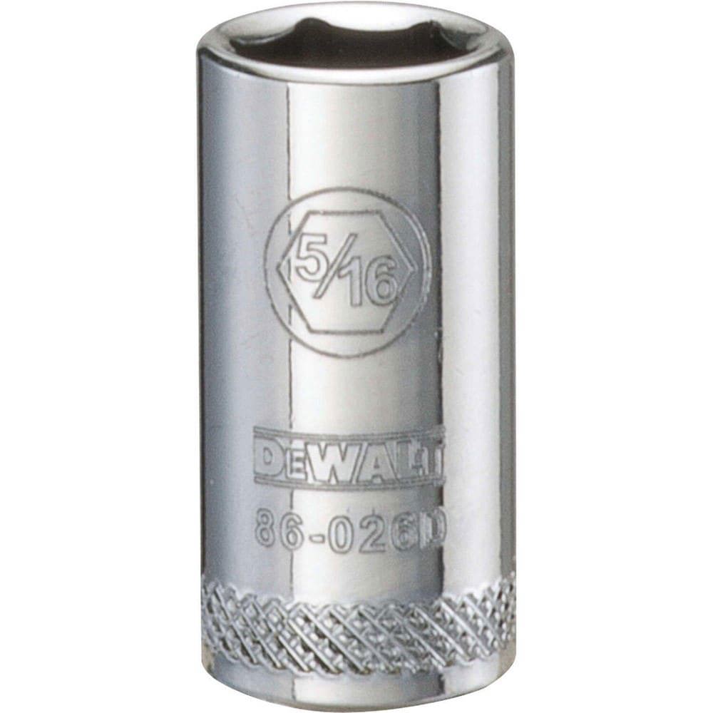 Hand Sockets; Socket Type: Standard ; Socket Size (Inch): 5/16 ; Drive Size: 1/4 ; Drive Style: Hex ; Number Of Points: 6 ; Overall Length (Inch): 31/32