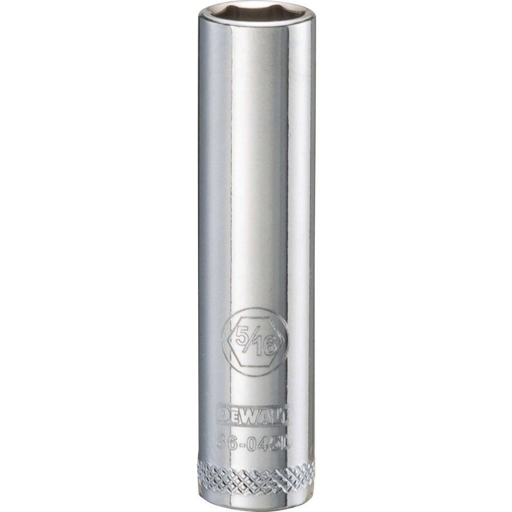 Hand Sockets; Socket Type: Deep ; Socket Size (Inch): 5/16 ; Drive Size: 1/4 ; Drive Style: Hex ; Number Of Points: 6 ; Overall Length (Inch): 1-15/16