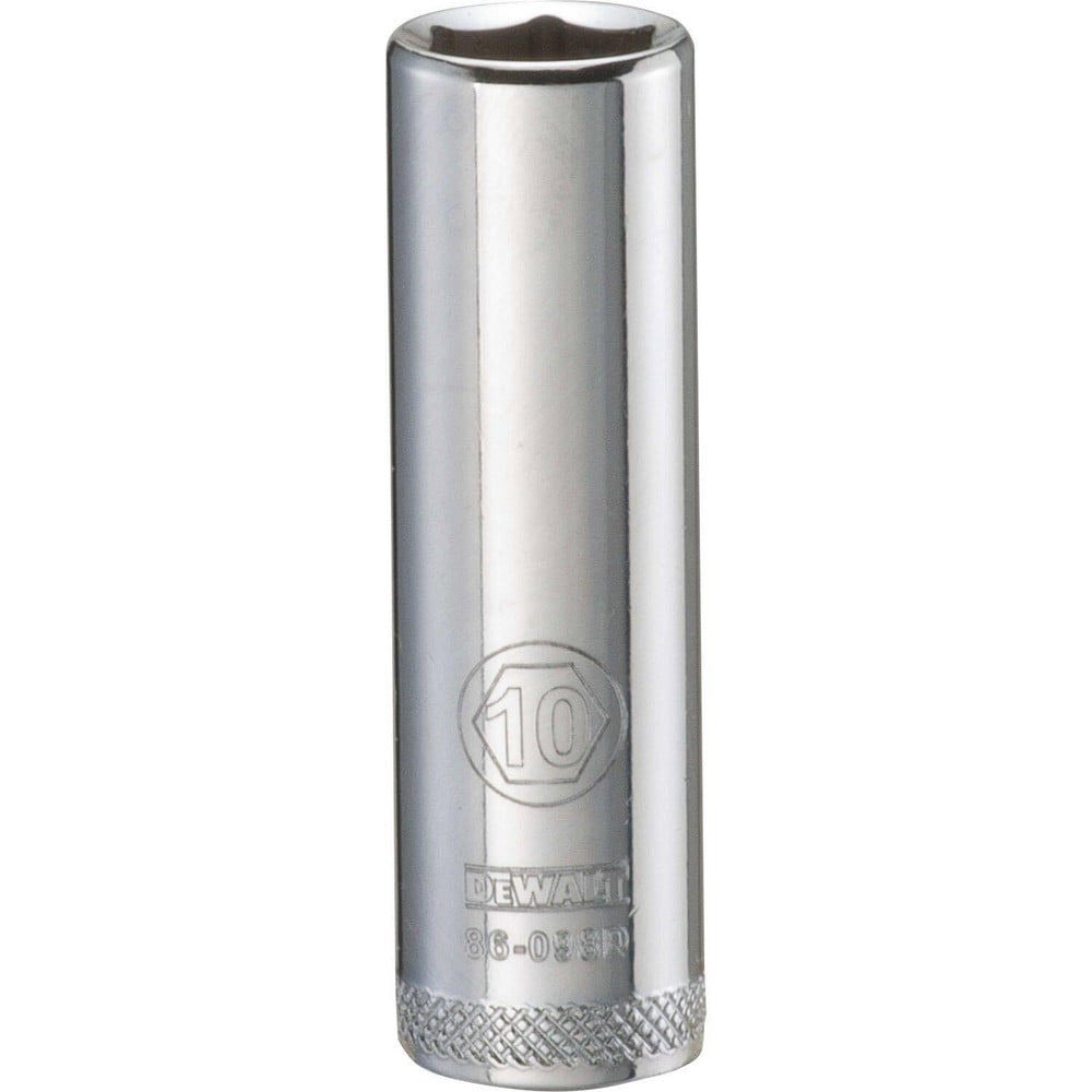 Hand Sockets; Socket Type: Deep ; Socket Size (mm): 10.00 ; Drive Size: 1/4 ; Drive Style: Hex ; Number Of Points: 6 ; Overall Length (Inch): 1-15/16