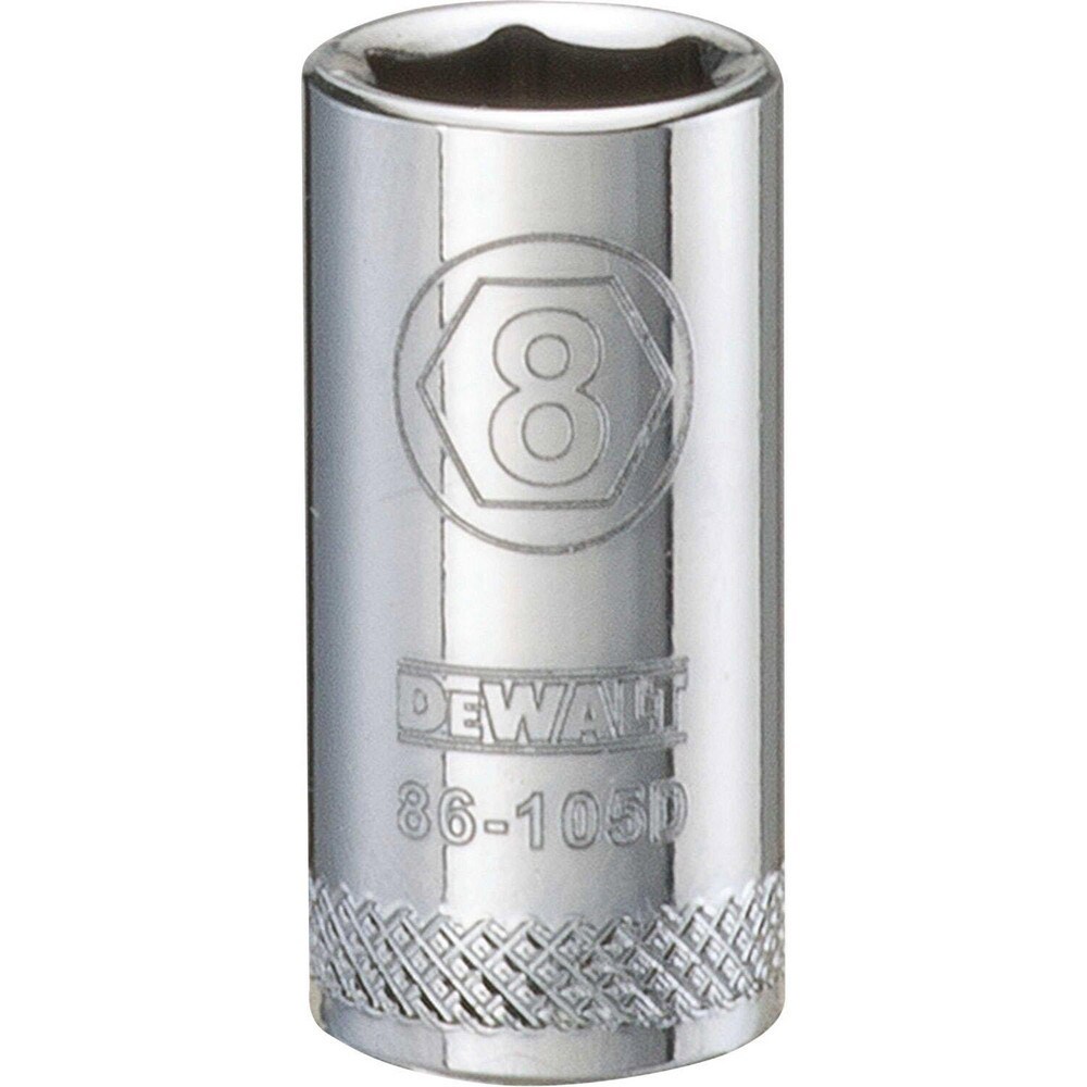 Hand Sockets; Socket Type: Standard ; Socket Size (mm): 8.00 ; Drive Size: 1/4 ; Drive Style: Hex ; Number Of Points: 6 ; Overall Length (Inch): 31/32
