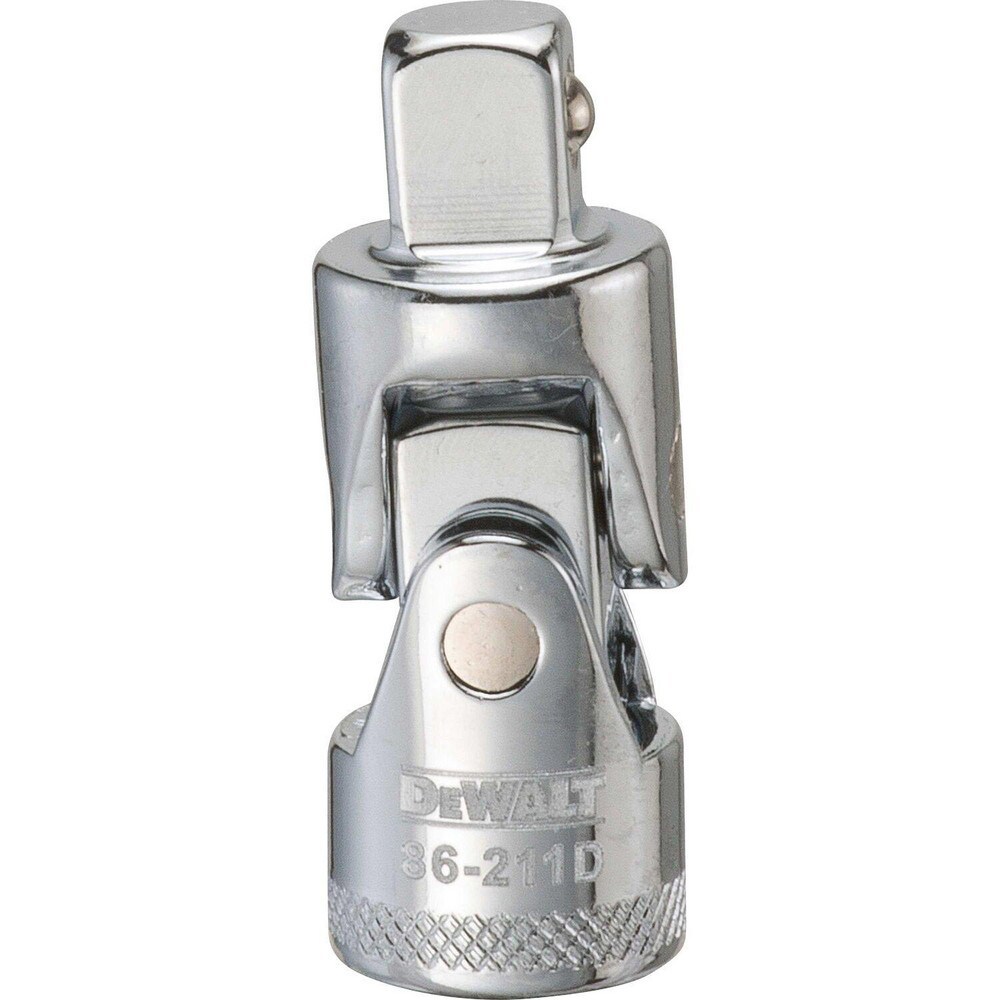Socket Adapters & Universal Joints; Joint Type: Universal ; Male Size: 3/8 ; Female Size: 3/8 ; Maximum Operating Angle: 120 ; Overall Length (Inch): 1-15/16 ; Finish: Chrome