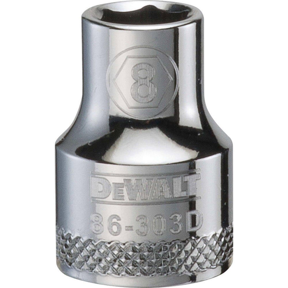 Hand Sockets; Socket Type: Standard ; Socket Size (mm): 8.00 ; Drive Size: 3/8 ; Drive Style: Hex ; Number Of Points: 6 ; Overall Length (Inch): 1