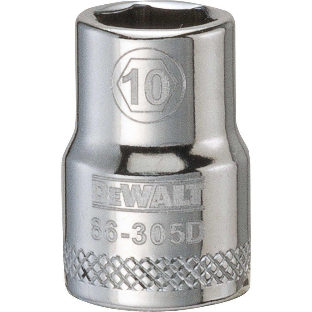 Hand Sockets; Socket Type: Standard ; Socket Size (mm): 10.00 ; Drive Size: 3/8 ; Drive Style: Hex ; Number Of Points: 6 ; Overall Length (Inch): 1