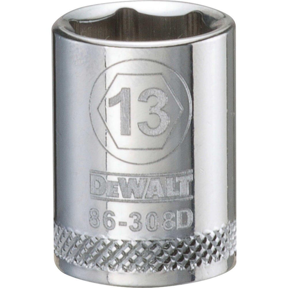 Hand Sockets; Socket Type: Standard ; Socket Size (mm): 13.00 ; Drive Size: 3/8 ; Drive Style: Hex ; Number Of Points: 6 ; Overall Length (Inch): 1