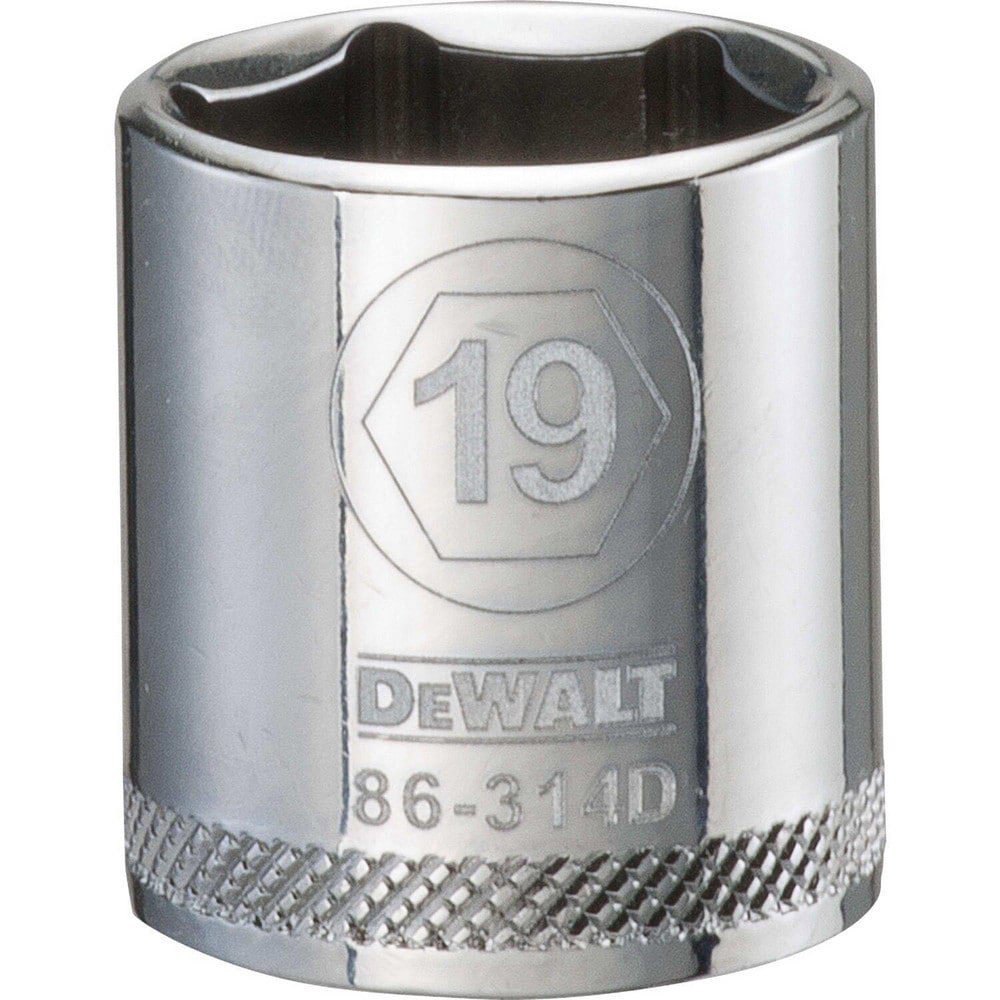 Hand Sockets; Socket Type: Standard ; Socket Size (mm): 19.00 ; Drive Size: 3/8 ; Drive Style: Hex ; Number Of Points: 6 ; Overall Length (Inch): 1