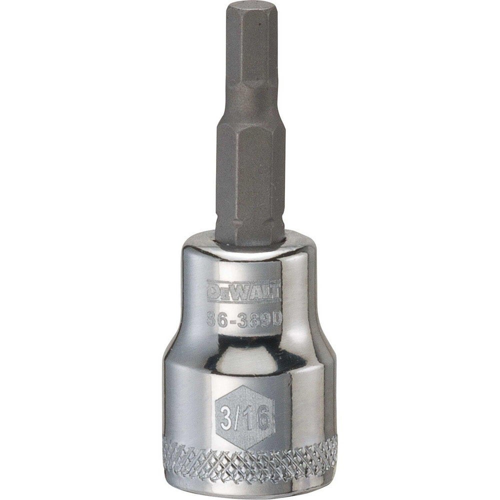 Hand Sockets; Socket Type: Standard ; Socket Size (Inch): 3/16 ; Drive Size: 3/8 ; Drive Style: Hex ; Number Of Points: 6 ; Overall Length (Inch): 1-31/32