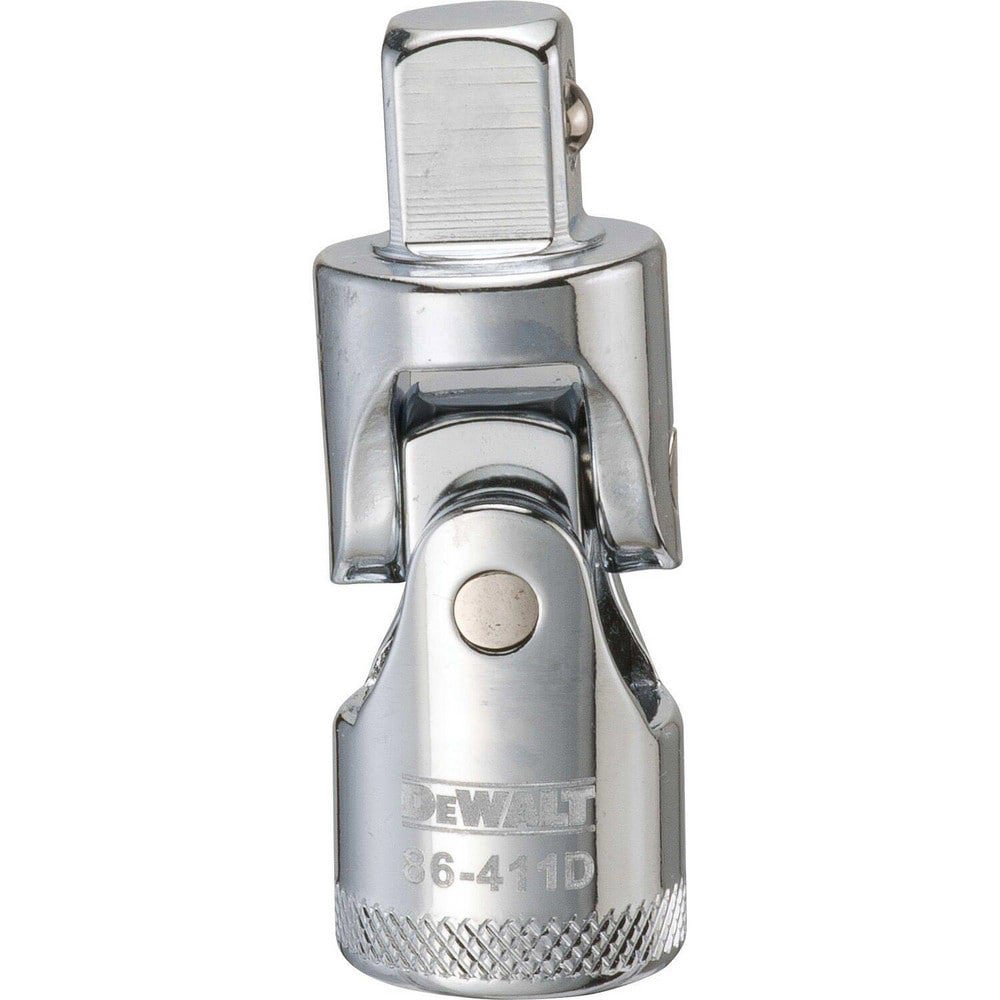Socket Adapters & Universal Joints; Joint Type: Universal ; Male Size: 1/2 ; Female Size: 1/2 ; Maximum Operating Angle: 60 ; Overall Length (Inch): 2-5/8 ; Finish: Chrome