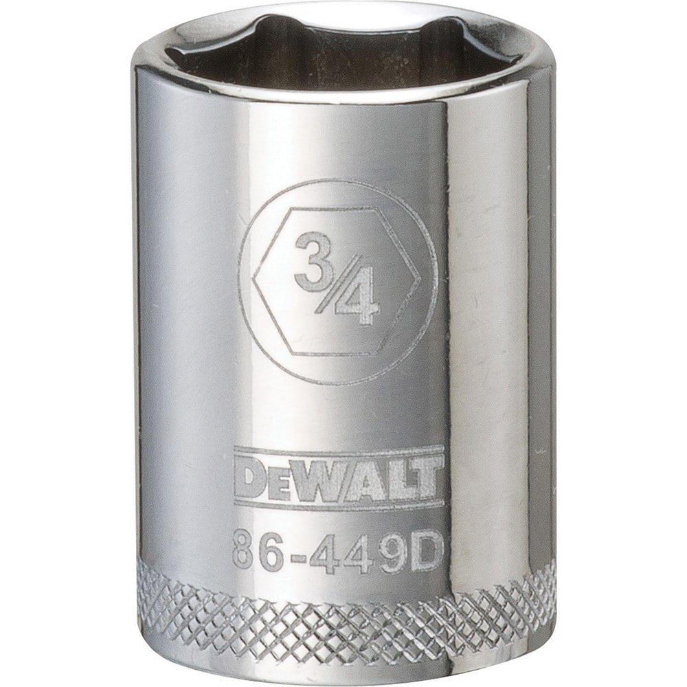 Hand Sockets; Socket Type: Standard ; Socket Size (Inch): 3/4 ; Drive Size: 1/2 ; Drive Style: Hex ; Number Of Points: 6 ; Overall Length (Inch): 1-1/2