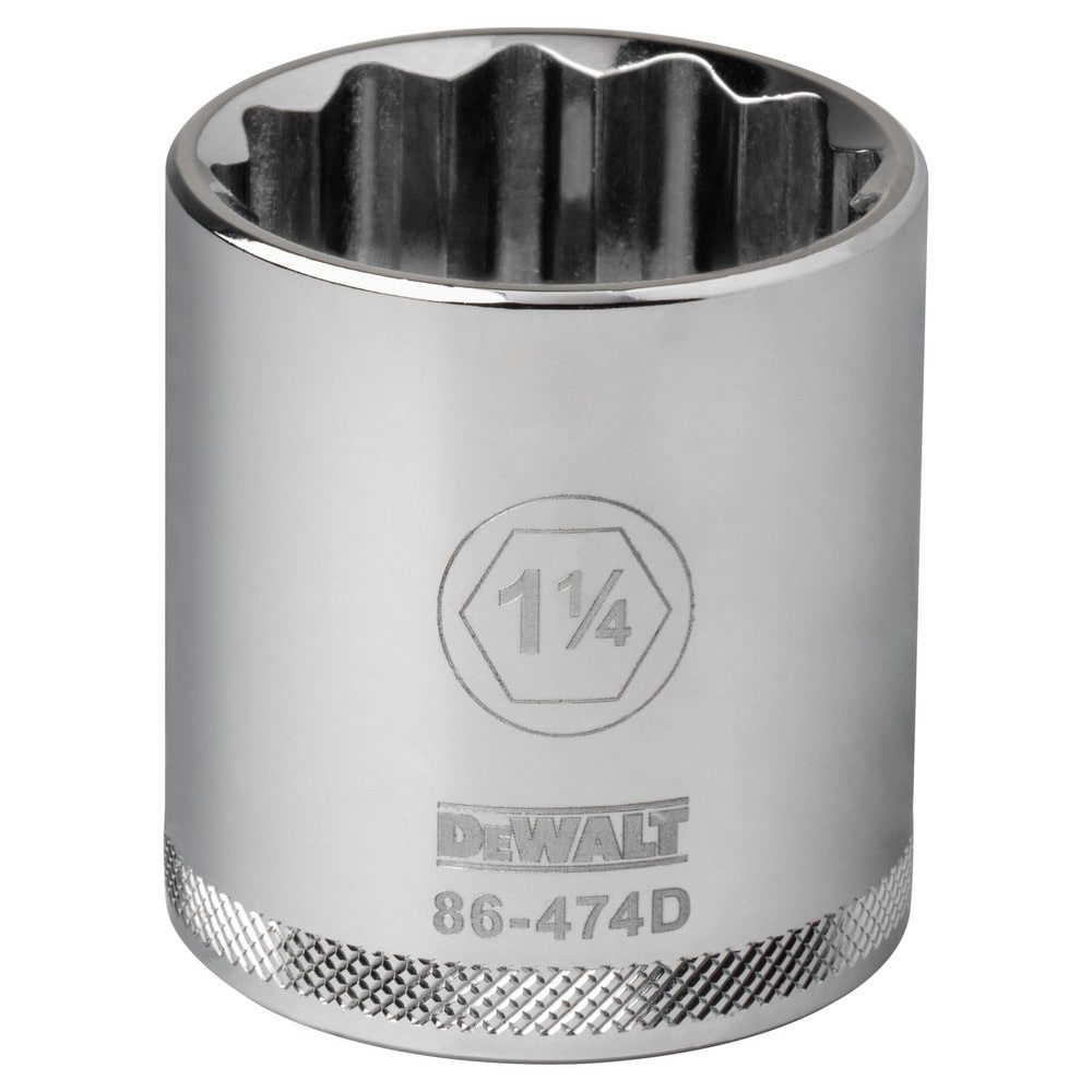 Hand Sockets; Socket Type: Standard ; Socket Size (Inch): 1-1/4 ; Drive Size: 1/2 ; Drive Style: Square ; Number Of Points: 12 ; Overall Length (mm): 76.2000