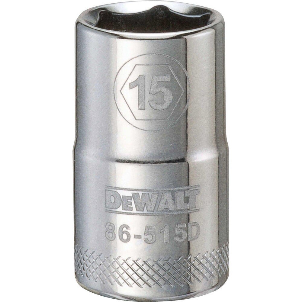 Hand Sockets; Socket Type: Standard ; Socket Size (mm): 15.00 ; Drive Size: 1/2 ; Drive Style: Hex ; Number Of Points: 6 ; Overall Length (Inch): 1-1/2