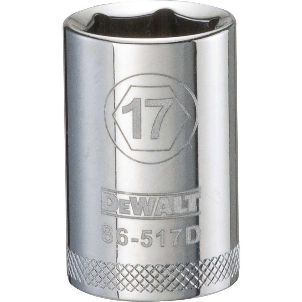 Hand Sockets; Socket Type: Standard ; Socket Size (mm): 17.00 ; Drive Size: 1/2 ; Drive Style: Hex ; Number Of Points: 6 ; Overall Length (Inch): 1-1/2