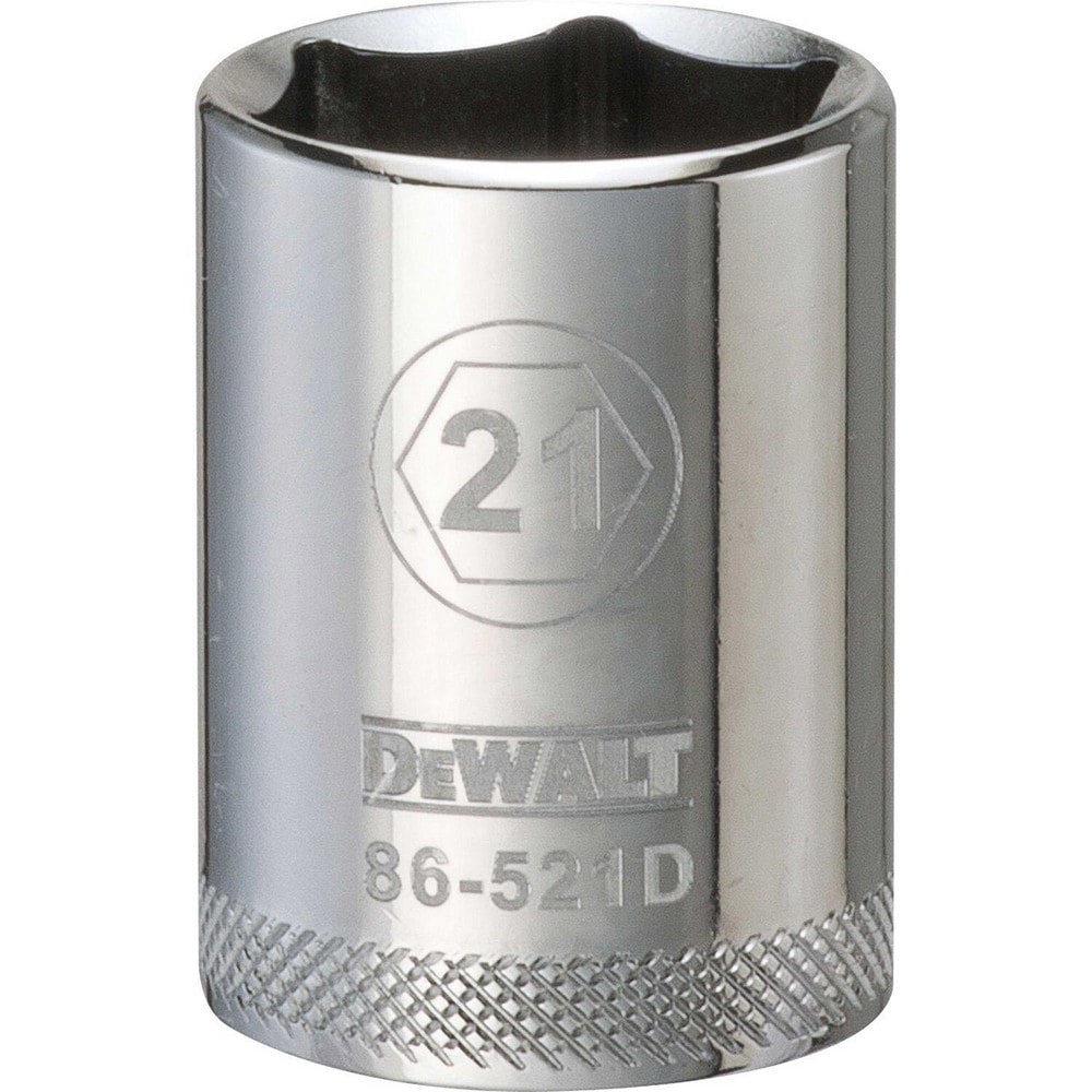 Hand Sockets; Socket Type: Standard ; Socket Size (mm): 21.00 ; Drive Size: 1/2 ; Drive Style: Hex ; Number Of Points: 6 ; Overall Length (Inch): 1-1/2