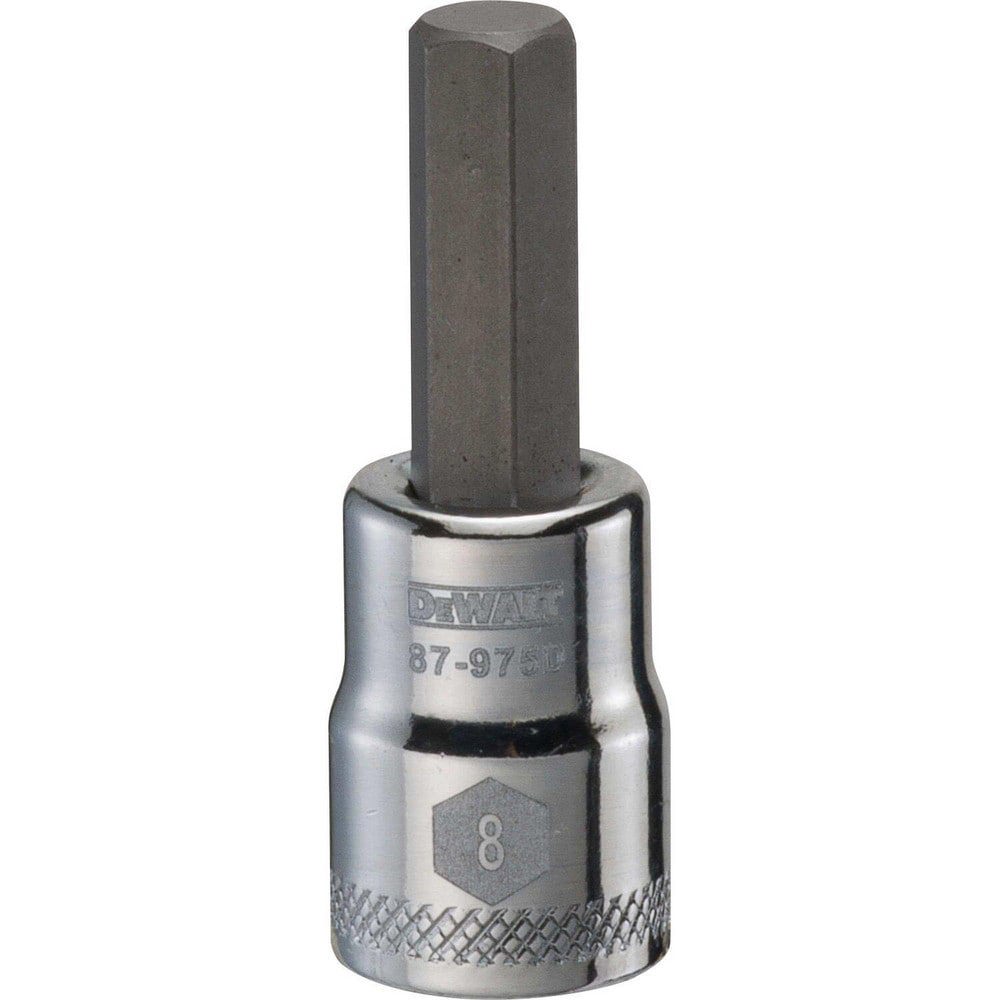 Hand Hex & Torx Bit Sockets; Socket Type: Hex Bit Socket ; Hex Size (mm): 8.000 ; Insulated: No ; Material: Steel ; Overall Length (mm): 50.0000 ; Non-sparking: No
