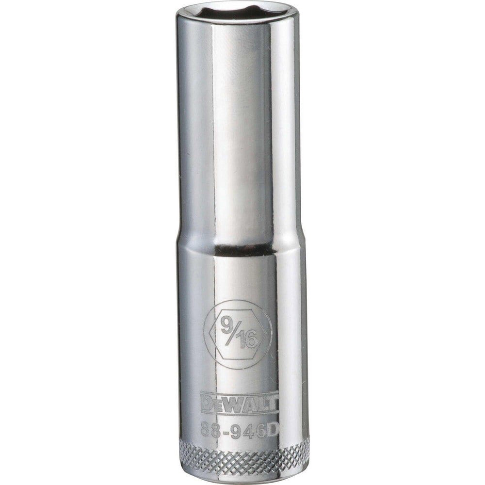 Hand Sockets; Socket Type: Deep ; Socket Size (Inch): 9/16 ; Drive Size: 1/2 ; Drive Style: Hex ; Number Of Points: 6 ; Overall Length (Inch): 3-1/8