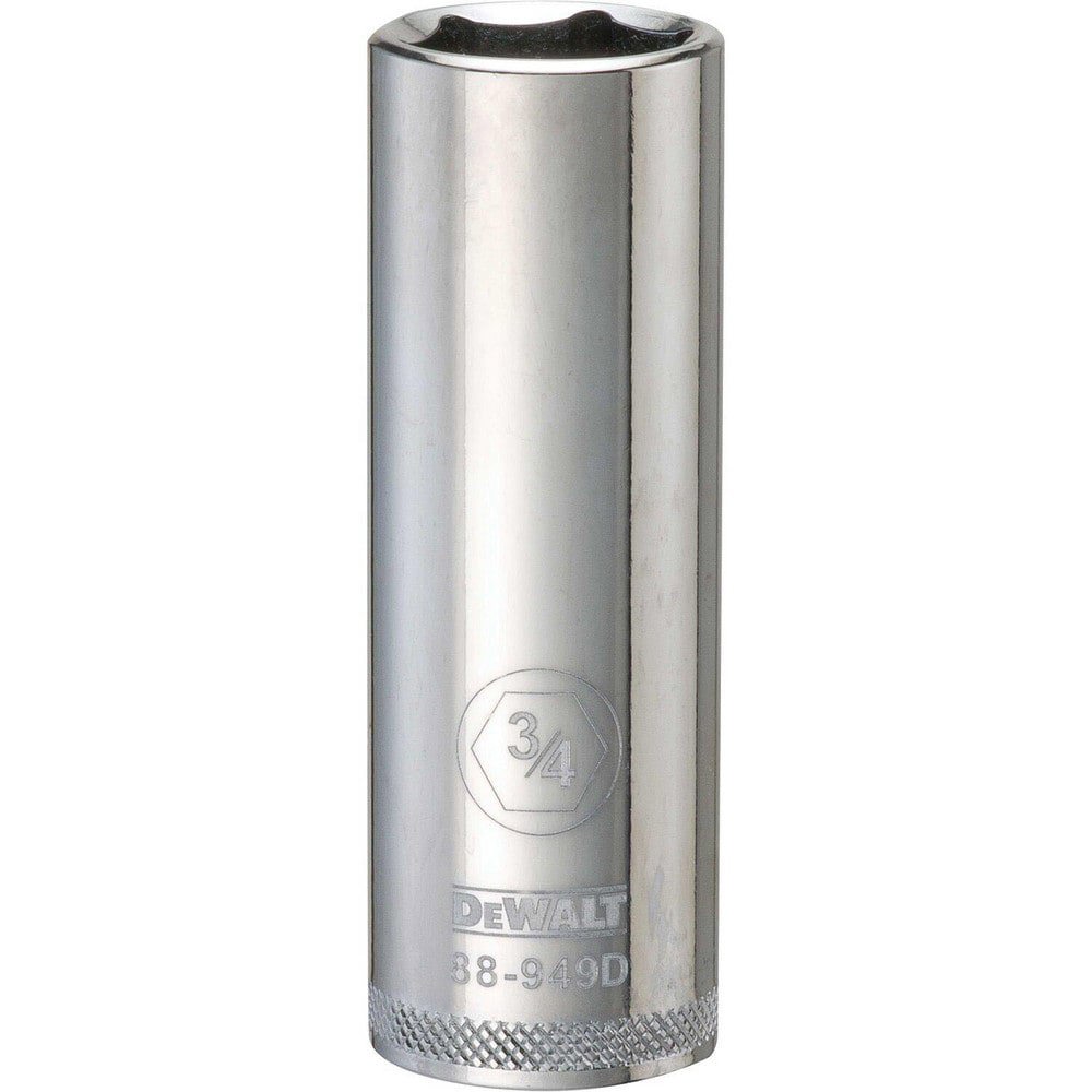 Hand Sockets; Socket Type: Deep ; Socket Size (Inch): 3/4 ; Drive Size: 1/2 ; Drive Style: Hex ; Number Of Points: 6 ; Overall Length (Inch): 3-1/8