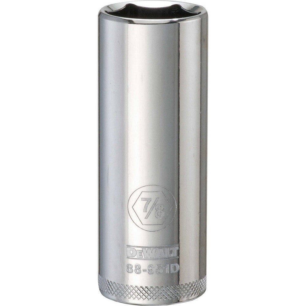 Hand Sockets; Socket Type: Deep ; Socket Size (Inch): 7/8 ; Drive Size: 1/2 ; Drive Style: Hex ; Number Of Points: 6 ; Overall Length (Inch): 3-1/8