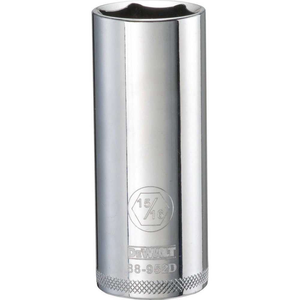 Hand Sockets; Socket Type: Deep ; Socket Size (Inch): 15/16 ; Drive Size: 1/2 ; Drive Style: Hex ; Number Of Points: 6 ; Overall Length (Inch): 3-1/8