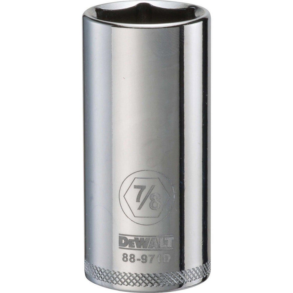 Hand Sockets; Socket Type: Deep ; Socket Size (Inch): 7/8 ; Drive Size: 3/8 ; Drive Style: Hex ; Number Of Points: 6 ; Overall Length (Inch): 1-31/32