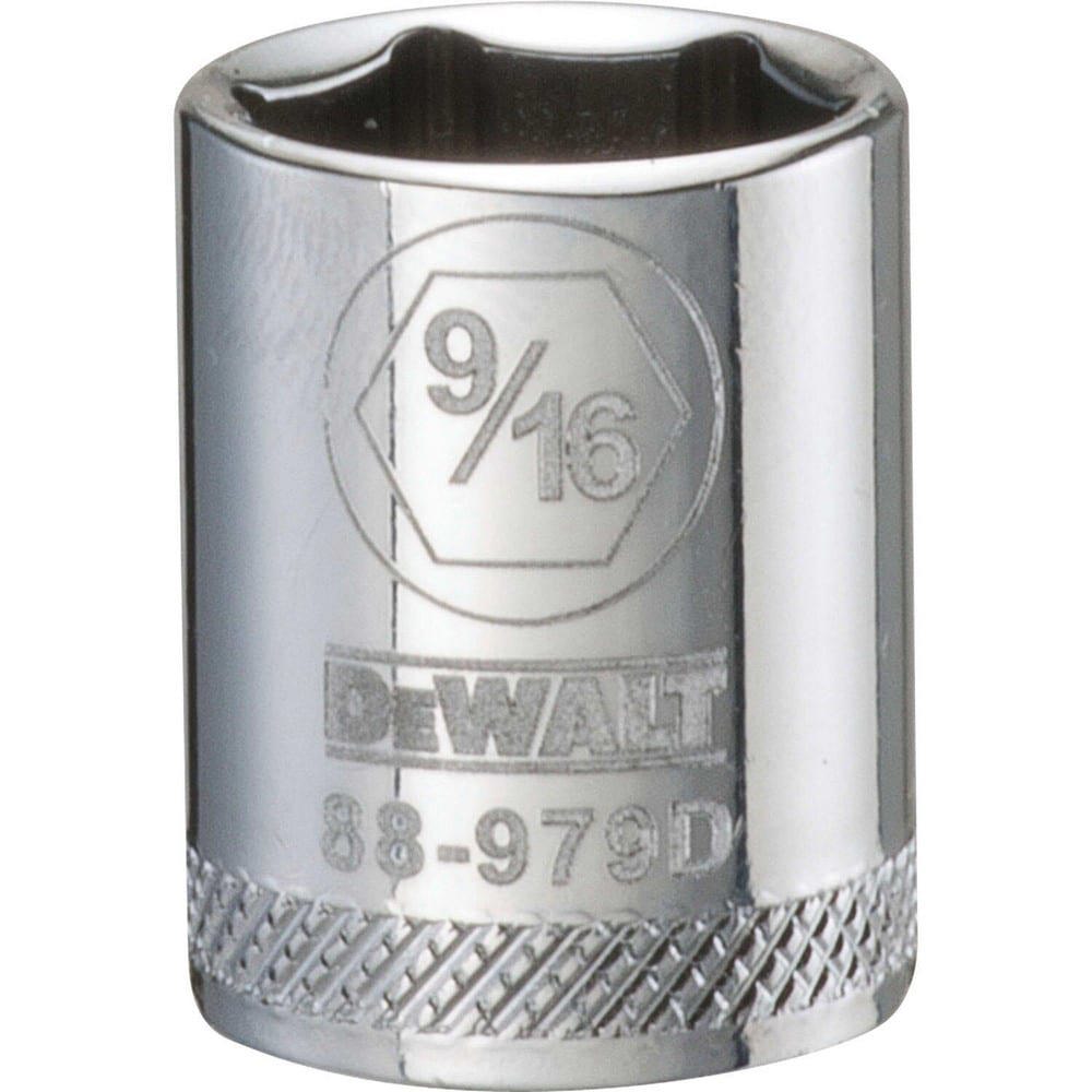 Hand Sockets; Socket Type: Standard ; Socket Size (Inch): 9/16 ; Drive Size: 3/8 ; Drive Style: Hex ; Number Of Points: 6 ; Overall Length (Inch): 1