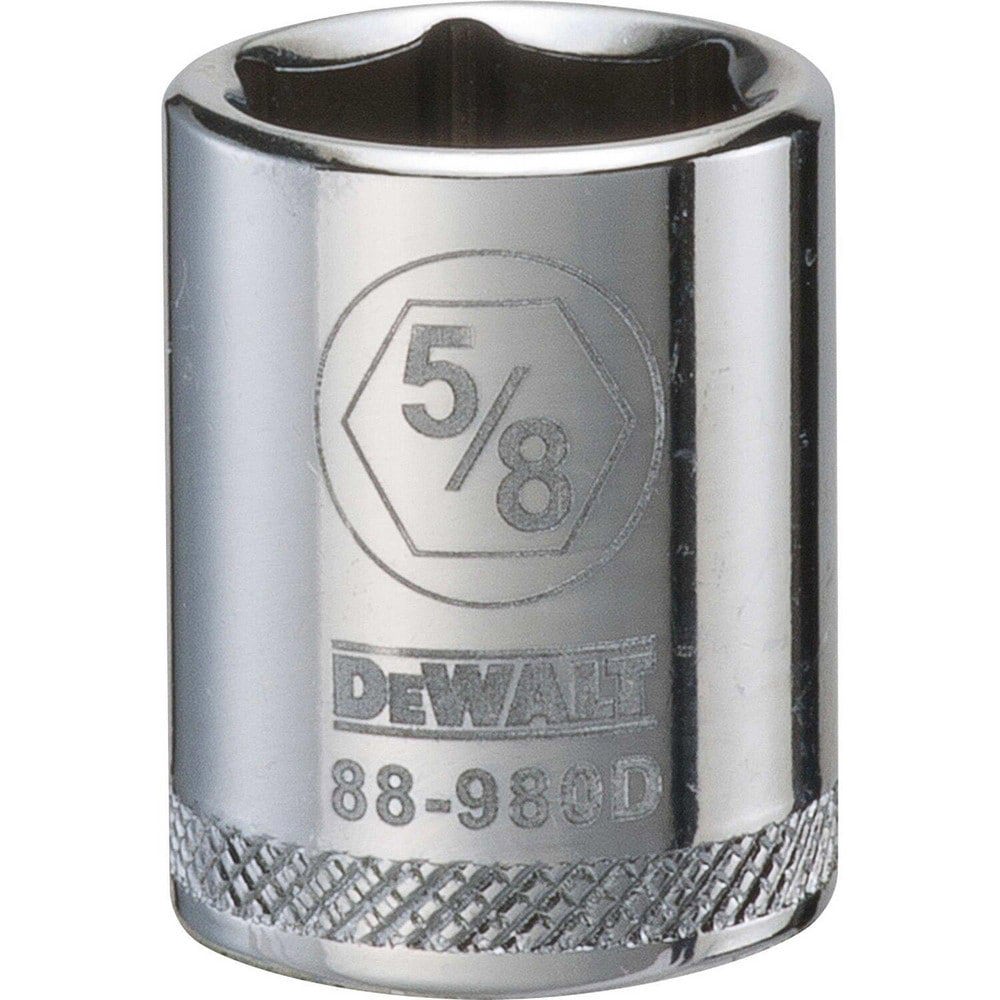 Hand Sockets; Socket Type: Standard ; Socket Size (Inch): 5/8 ; Drive Size: 3/8 ; Drive Style: Hex ; Number Of Points: 6 ; Overall Length (Inch): 1