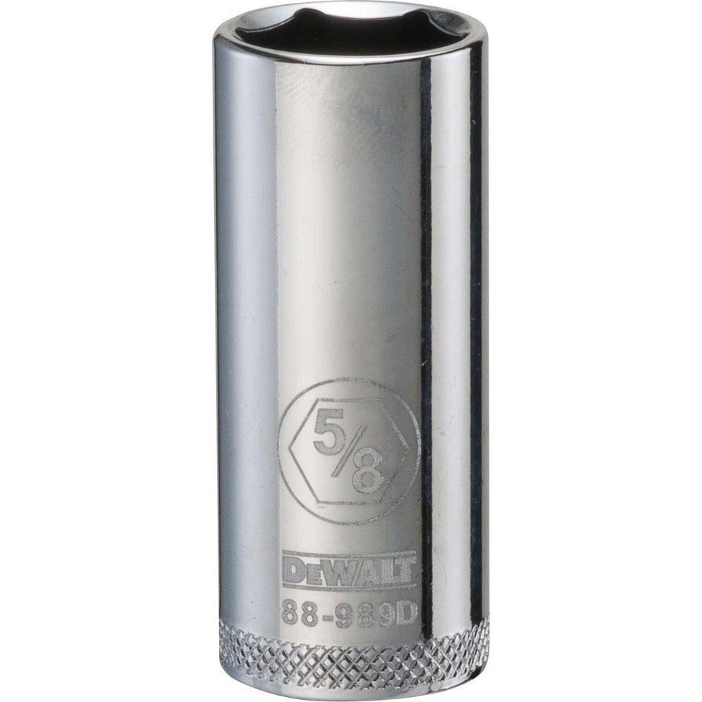 Hand Sockets; Socket Type: Deep ; Socket Size (Inch): 5/8 ; Drive Size: 3/8 ; Drive Style: Hex ; Number Of Points: 6 ; Overall Length (Inch): 1-31/32
