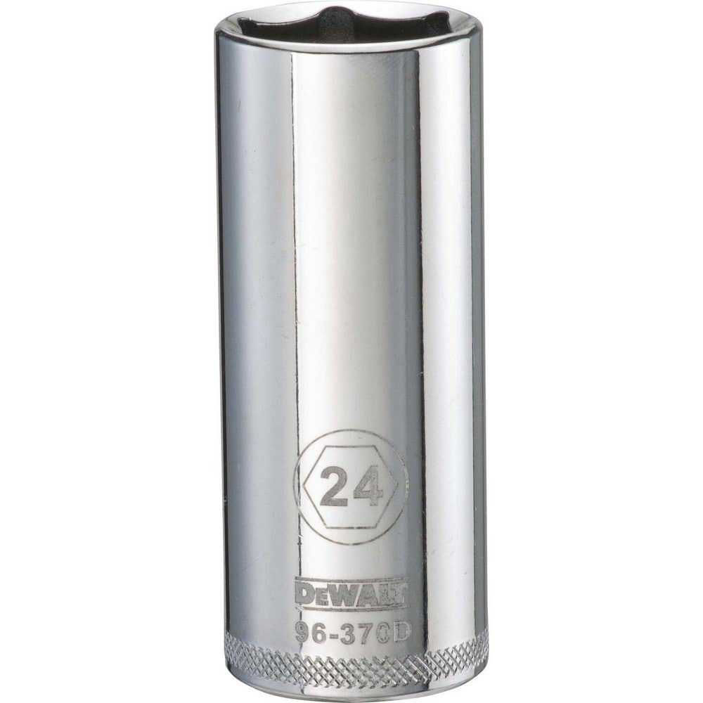 Hand Sockets; Socket Type: Deep ; Socket Size (mm): 24.00 ; Drive Size: 1/2 ; Drive Style: Hex ; Number Of Points: 6 ; Overall Length (Inch): 3-1/8