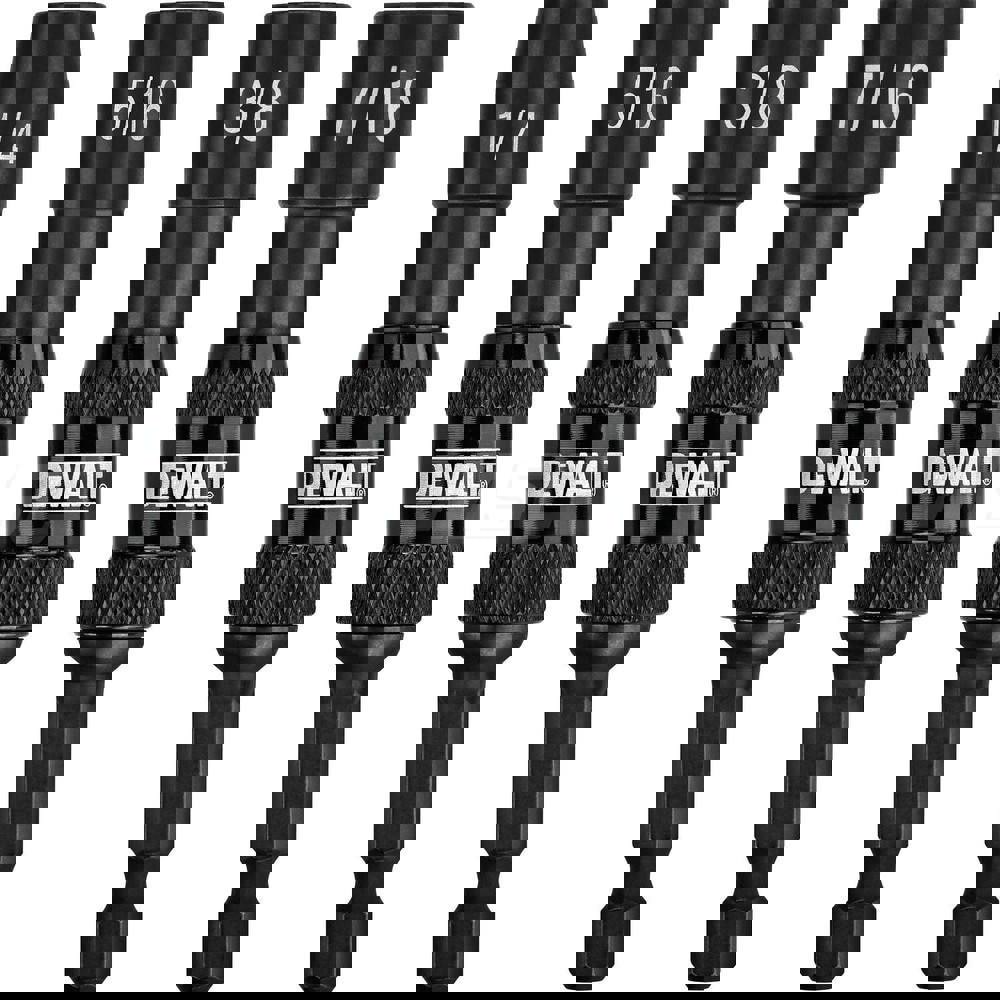 Power Screwdriver Bit Set Magnetic Nutsetter: 4 Pc, 1/4