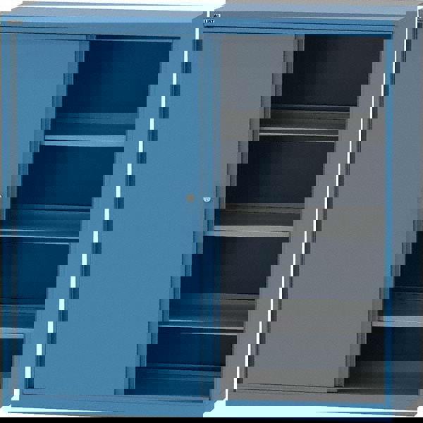 Sliding Door Storage Cabinet: 29-1/2