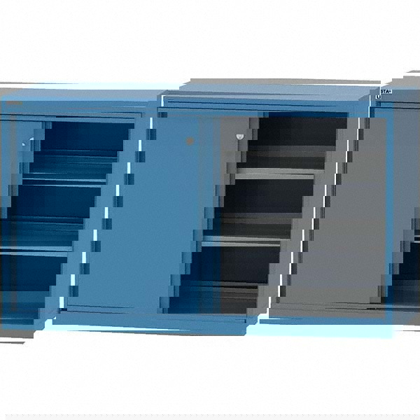 Sliding Door Storage Cabinet: 29-1/2