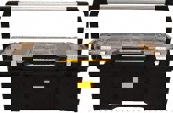 Metal, Resin & Plastic Tool Box: 16 Compartment