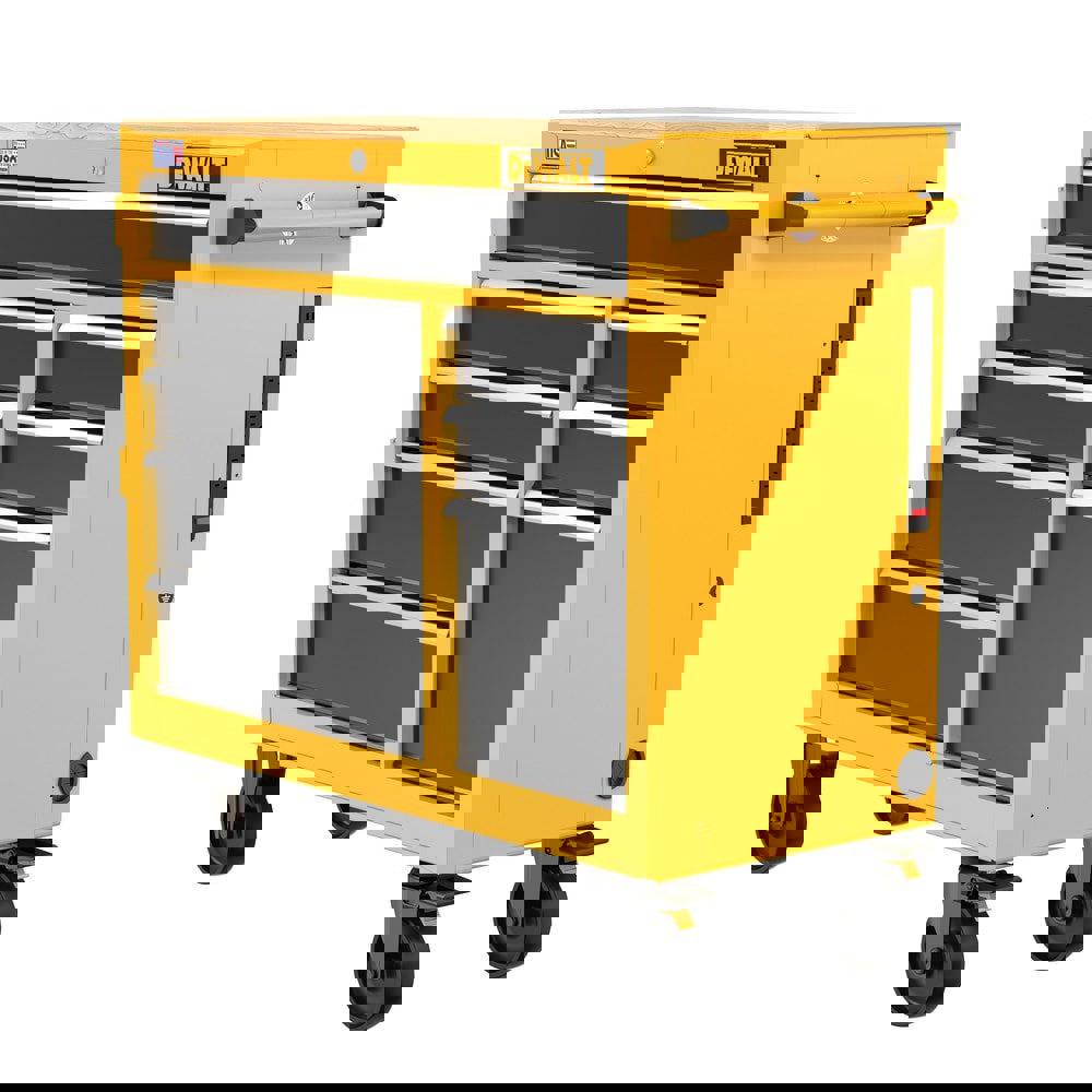 Tool Roller Cabinets; Drawers Range: 6 - 10 Drawers ; Overall Weight Capacity: 2000lb ; Top Material: Steel ; Color: Yellow ; Load Capacity Range: 1,000 - 1,399 Lbs. ; Locking Mechanism: Keyed