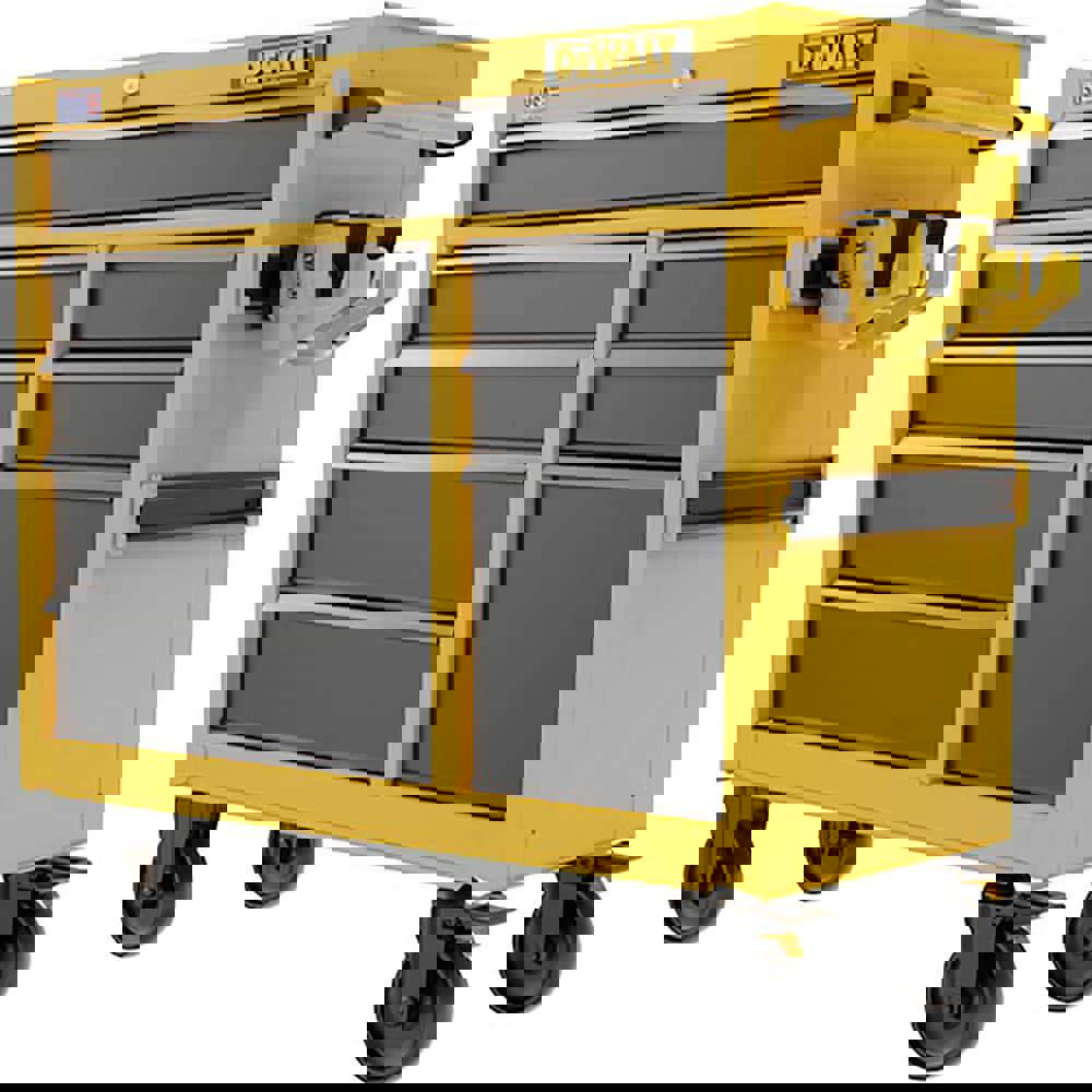 Tool Roller Cabinets; Drawers Range: 5 - 10 Drawers ; Overall Weight Capacity: 2000 ; Top Material: Steel ; Color: Black; Yellow ; Load Capacity Range: 1400 to 2499 Lb ; Locking Mechanism: Keyed