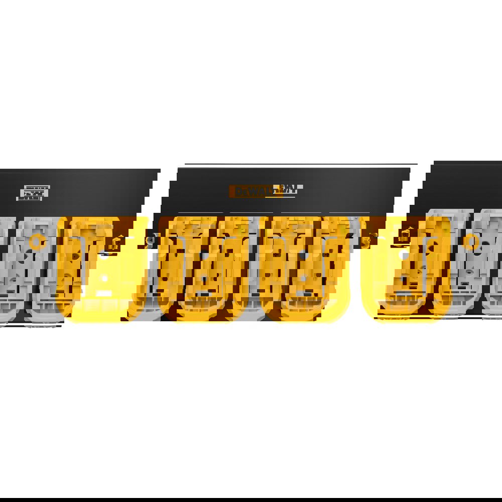 Power Tool Battery Accessories; Accessory Type: Battery Rail ; For Use With: DEWALT Workshop Storage System ; Material: Metal ; Color: Black ; Series: Workshop Storage System ; Includes: (1) Steel Rail; (4) Battery Cleats
