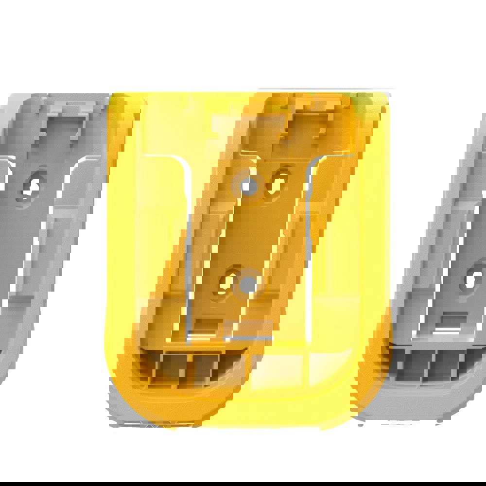 Power Tool Battery Accessories; Accessory Type: Battery Cleat ; For Use With: DEWALT Workshop Storage System ; Material: Plastic ; Color: Yellow ; Series: Workshop Storage System ; Includes: (1) Battery Cleat; (2) Fasteners
