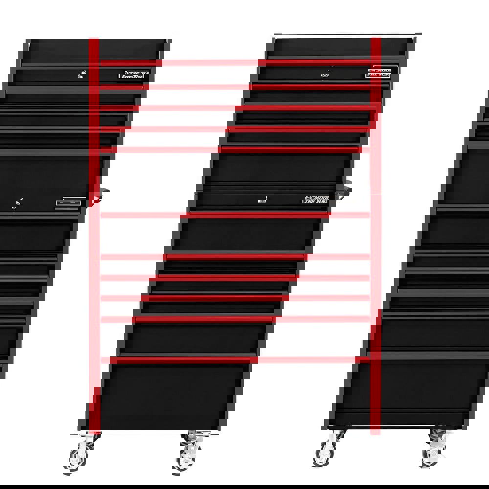 Tool Storage Combos & Systems; Type: Roller Cabinet with Top Chest Combo ; Drawers Range: 6 - 10 Drawers ; Number of Pieces: 2.000 ; Width Range: 36