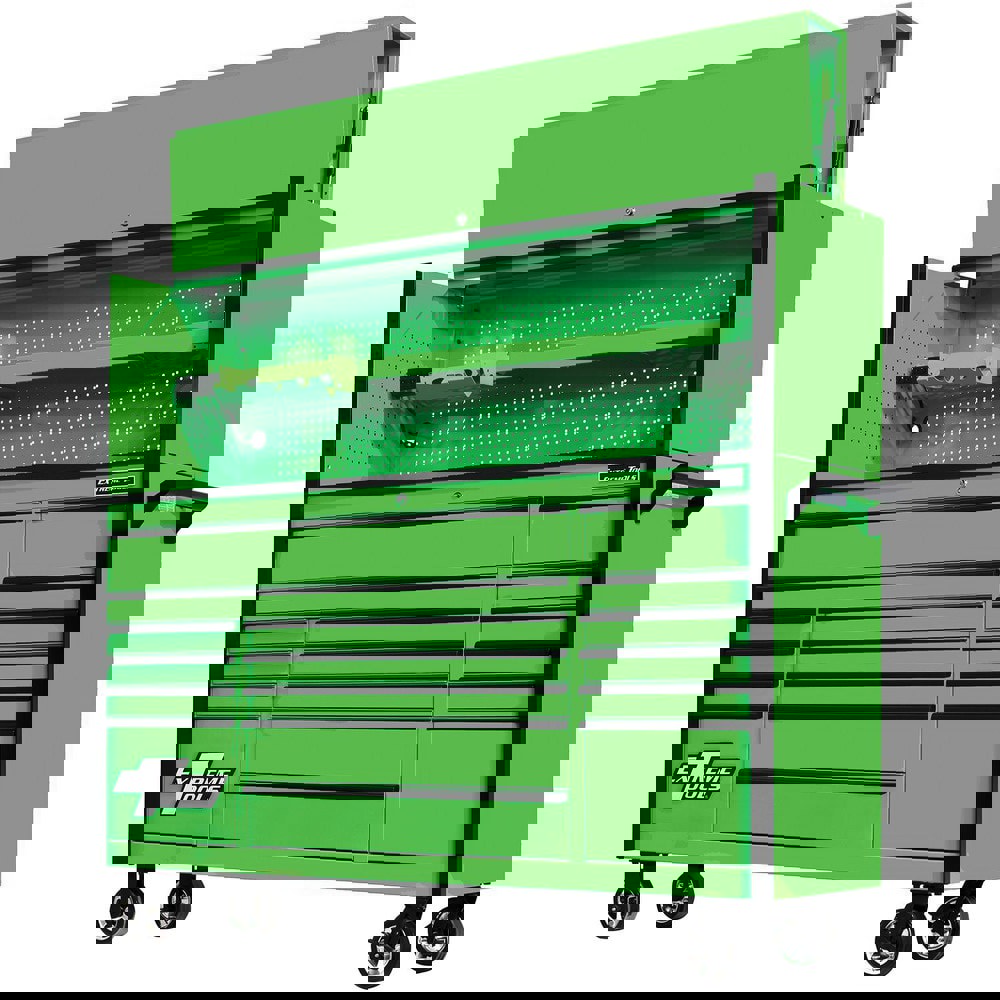 Tool Storage Combos & Systems; Type: Roller Cabinet with Hutch Combo ; Drawers Range: 16 Drawers or More ; Number of Pieces: 2.000 ; Width Range: 72