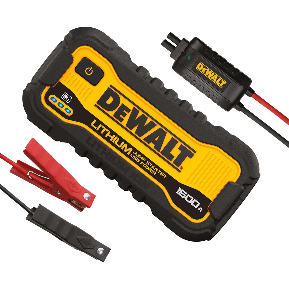 Automotive Battery Chargers & Jump Starters; Jump Starter Type: Jump Starter with Light ; Amperage Rating: 1600 ; Starter Amperage: 1600 ; Voltage: 12.00 ; DC Output: 5V; 2A ; Overall Width: 9in