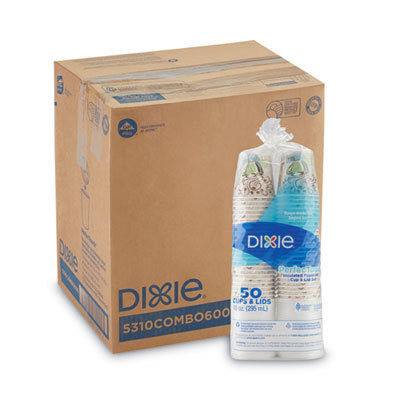 Combo Bag, Paper Hot Cups, 10 oz, 50/Pack